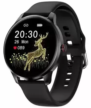 Smartwatch damski na pasku Garett Lady Olivia RT czarny. ⌚ Smartwatch Garett  (1).webp